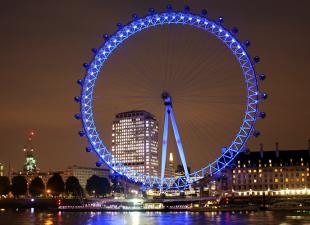 Лондонский глаз - колесо обозрения в центре лондона Лондонское колесо